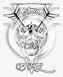 Maybe you would like to learn more about one of these? Hear No Evil See No Evil Speak No Evil Tattoo Designs Hd Png Download Vhv