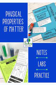 Physical Properties Of Matter Activities Bundle Physical Properties Of Matter Matter Activities Elementary Science