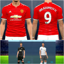 Manchester united rashford 17/18/19 premier league football shirt name/number. Manchester United Kits 17 18 Pes 2017 Patch Pes New Patch Pro Evolution Soccer