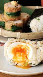 Two Types Of Rice Balls Recipe Easy Japanese Recipes Bento Recipes Japanese Cooking