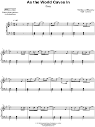 File_download download as pdf music_note midi. Phianonize As The World Caves In Easy Sheet Music Piano Solo In Bb Major Download Print Sku Mn0235685