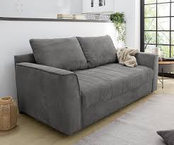 Das modell der firma mirjan24 ist in verschiedenen farben zu erhalten. 2 Sitzer Sofa Raine Dunkelgrau 190x90 Cm Schlaffunktion Bettkasten Kaufen Bei Delife Gmbh