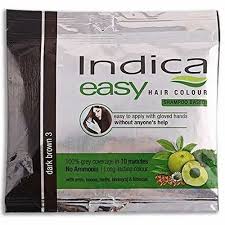 Indica Hair Color Shampoo Brown For Parlour