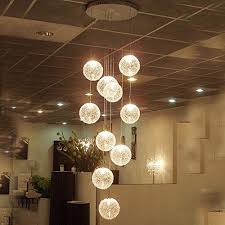10 Lichter Moderne Minimalistische Treppe Lange Kronleuchter Kreative Kronleuchter Hotel Villa Treppen In 2020 Led Kronleuchter Lampen Treppenhaus Anhanger Beleuchtung