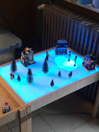 Kerstdorp Lichttafel Lichttafel Kerst Dorpen Lichtbak