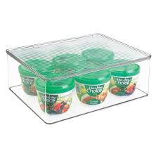 Go to top of page. Interdesign Kitchen Binz 5 In H X 11 3 In W Stackable Storage Box Walmart Com Walmart Com
