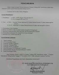 Contoh surat pernyataan kerja bank bri salah satunya yaitu mewajibkan calon pelamar yang akan melamar kerja melampirkan berkas surat pernyatan untuk tidak akan menikah selama satu tahun apabila sudah diterima menjadi pegawai instansi tersebut. Loker Madura ÙÙŠØ³Ø¨ÙˆÙƒ