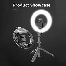 Wholesale L07 5 Inch Ring Light Bluetooth Selfie Stick Portable Led Fill Light Mobile Phone Live Bracket Black From China