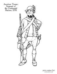 Coloring is one such activity that is age appropriate, teaches your child something and also entertains. Revolutionary War Solder Coloring Pages 11 Historic Uniforms Coloring Guides Coloring Page Print Color Fun