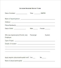Incident Report Form Template Word 7 Templates Example Templates Example Incident Report Form Incident Report Report Template