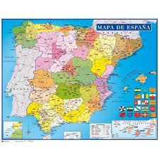 Explore content created by others. Mapa Espana Poster 40x50cm