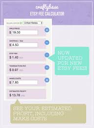 Etsy Seller Fee Calculator Find Out Your Estimated Etsy Seller Etsy Payments And Paypal Fees Now Updated With New 2019 Ets Etsy Seller Fees Etsy Etsy Seller