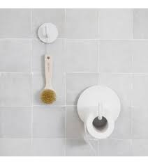 Housedoctor Porte Rouleau Wc Texte Aluminium O13x12 5cm Blanc Lefliving Com Toiletpapier Toiletpapierhouder House Doctor