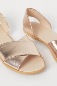 Check spelling or type a new query. Sandals Rose Gold Colored Ladies H M Us Sandals Womens Sandals Flat Crossover Straps