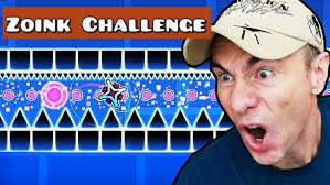 Playing geometry dash ft santasayaboy