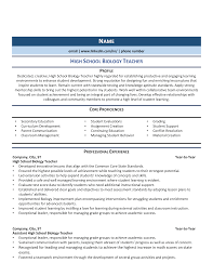 Create *your* cv in 15 minutes. High School Biology Teacher Resume Example Guide 2021