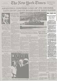 Originally commissioned by the u.s. Argentina Confirms Loss Of Its Cruiser Says 123 Of 1 042 On Board Have Been Saved The New York Times