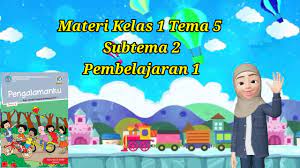 Pembelajaran pada tema 1 kelas 5 sd/mi berjudul organ gerak. Materi Tematik Kelas 1 Sd Tema 5 Subtema 2 Pembelajaran 2 Youtube