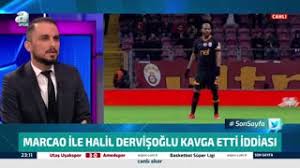 Dakikasında kendisine sert giren halil dervişoğlu'na tokat attı. A Spor Marcao Ile Halil Dervisoglu Kavga Etti Iddiasi