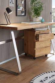 Unsere hochwertigen schreibtische können sie individuell auf ihre bedürfnisse anpassen. Burotisch Pago Aus Eiche Massivholz Schreibtisch Holz Schreibtisch Modern Burotisch