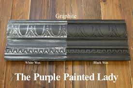 The Purple Painted Lady Two Coats Of Graphite Chalk Paint By Annie Sloan Then One Coat Black Chalk Paint Furniture Black Chalk Paint Graphite Chalk Paint