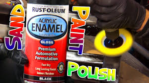 How To Fix Wet Sand Polish Rust Oleum Spray Paint Youtube