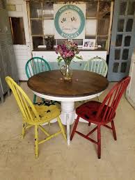 Table Chairs Chalk Paint Painted Kitchen Tables Colorful Kitchen Tables Chalk Paint Kitchen Table
