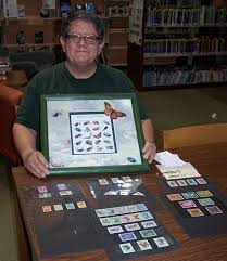 Insect stamp collection