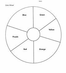 There are two types of color wheel. Blank Color Wheel Worksheet Free Download