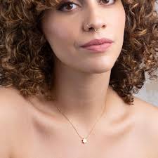 Collar con colgante de estrella de David en oro rosa, collar con colgante  de Magen David