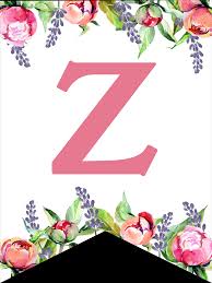 You can find every type of letter logos in our alphabet logo category of our diy logo. Floral Free Printable Alphabet Letters Banner Paper Trail Design
