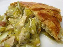 Chicken Leek Pie Can Use Leftover Tureky Phenomenal Chicken And Leek Pie Leek Pie Cooking Recipes