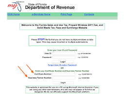 Florida What Is My Certificate Number And Business Partner Number Taxjar Support