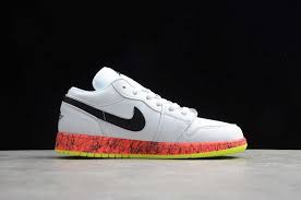 Jordan Aj 1 Low White Black Laser Crimson Air Jordan 1 Low Grades Gs White Black Laser Crimson Volt Cv9548 100 Buy Best Price Adidas Nike Sport Sneakers