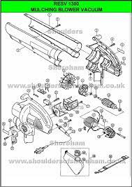 Ryobi Resv 1300 Spare Parts Diagrams Spare Parts Ryobi Diagram
