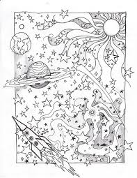Rick and morty dbz outline bath towel. Space Psychedelic Coloring Pictures