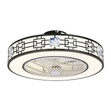 In fact, if you're in a low ceiling situation, you can get away with foregoing a chandelier entirely. Modern Led Ceiling Fan Light Energy Saving Flush Mount Living Room Bedroom Office Study Room Lamp 23 Inch Qm8029