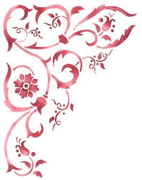 Corner Scroll Wall Stencil Stencil Decor Stencil Painting On Walls Stencil Diy