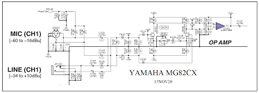 Rangkaian mini amplifier 12v dc paimo subroto rangkaian power amplifier stereo mini dengan ic ba5417 ini bekerja dengan sumber tegangan dc 12 volt yang dapat diambil dari power supply 12. Skema Mixer Yamaha Mg82cx Yohan From Indonesia