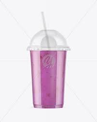 Download Bluueberry Smoothie Cup With Transparent Cap Mockup In Cup Bowl Mockups On Yellow Images Object Mockups PSD Mockup Templates