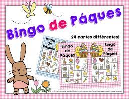 Bingo De Paques 24 Cartes Differentes La Boutique De Mathieu Ressources Pedagogiques Pour Les Enseignants Carte De Bingo Bingo Paques
