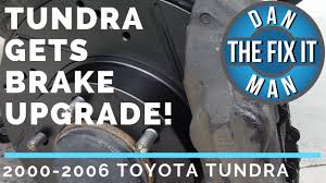 I've tested this kit on five different trucks (including my own 04dc) now and it's a makes me wonder if the wilwood tacoma big brake kit can easily be adapted to the tundra. 2000 2006 Toyota Tundra Replacing Front Brake Pads Rotors Diy Brake Upgrade Youtube