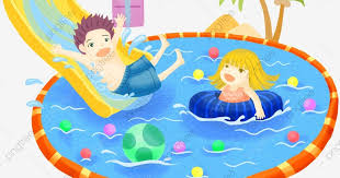 Mewarnai gambar taman bermain anak coloringpages asia. Gambar Animasi Kolam Renang