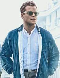 Carroll Shelby Ford V Ferrari Jacket Matt Damon Blue Jacket Ferrari Jacket Carroll Shelby Jackets