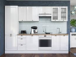 They fall under the traditional kitchen design category and use specific cabinetry to complete the signature country look. Complete White High Gloss Kitchen Cabinets Cupboards Set 8 Units Including Larder Impact Furniture