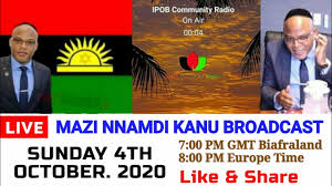 Mazi nnamdi kanu live broadcast today 5th march 2021 on radio biafra #esn. Mazi Nnamdi Kanu Live Broadcast Today 4th October 2020 On Radio Biafra Biafraexit Youtube
