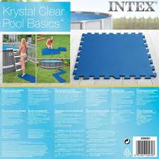 intex zwembadbodembeschermers 8 st 50x50 cm blauw kopen shop bij fonq