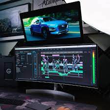Video Editing Setup Built Around The Lg 38wk95c W Ultrawide Curved Hdr Monitor Setup Video Game Rooms Video Editing Suite