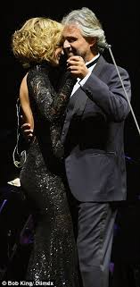 Perfect symphony (with andrea bocelli). Delta Goodrem Sizzles On Stage As Performs With Andrea Bocelli On His Australian Tour Daily Mail Online