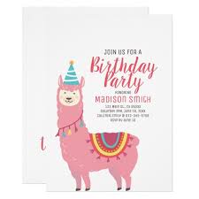 Cute Party Llama And Balloon Birthday Invitation Zazzle Com Funny Birthday Invitations Birthday Invitations Kids Birthday Balloons